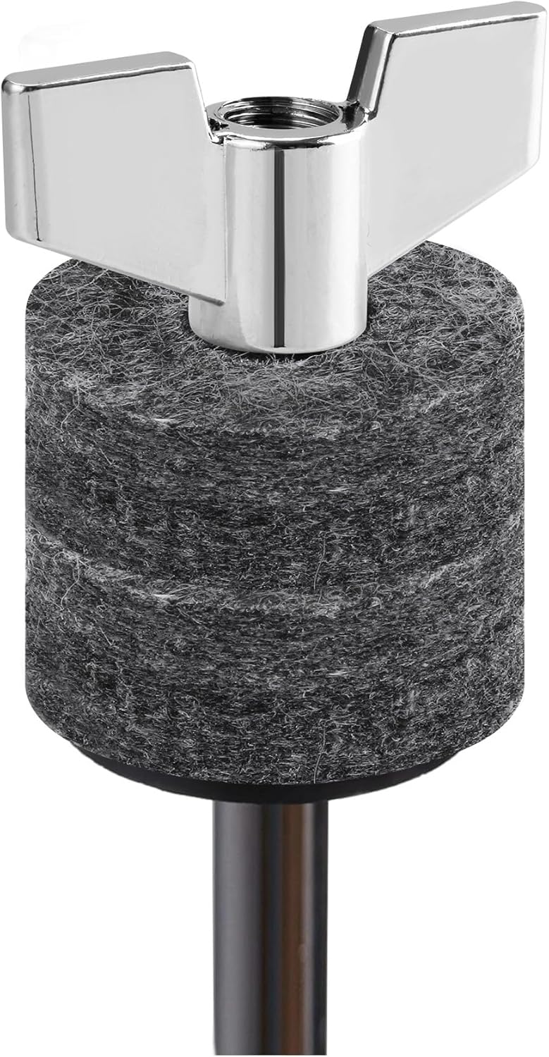 A.I.FORCE 23 Pieces Cymbal Replacement Accessories, Includes Cymbal Stand Felts, Drum Cymbal Felt Pads, Wing Nuts, Washers, Cymbal Sleeves and Drum Key - Gray - Image 2